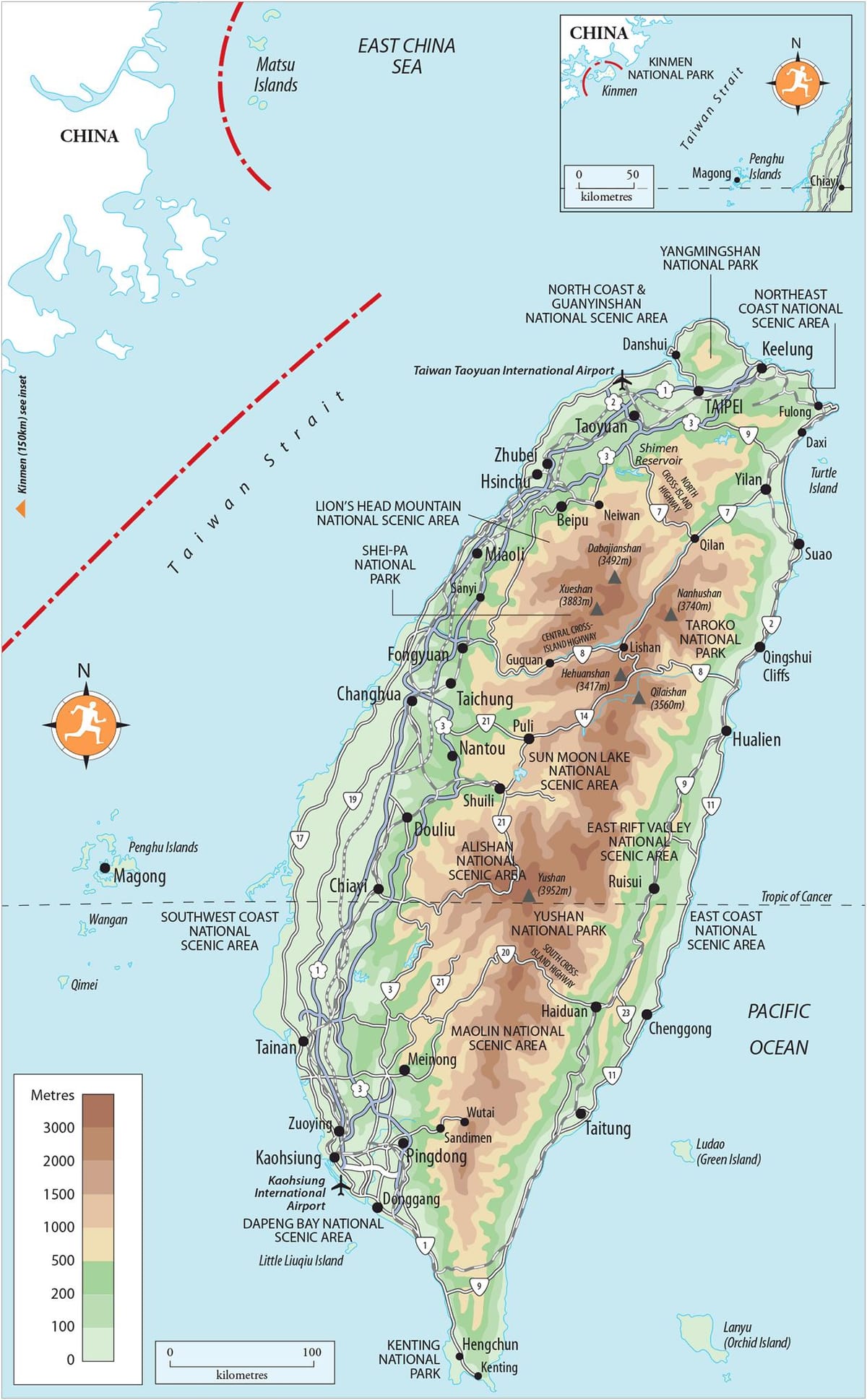 মানচিত্র kenting, তাইওয়ান
