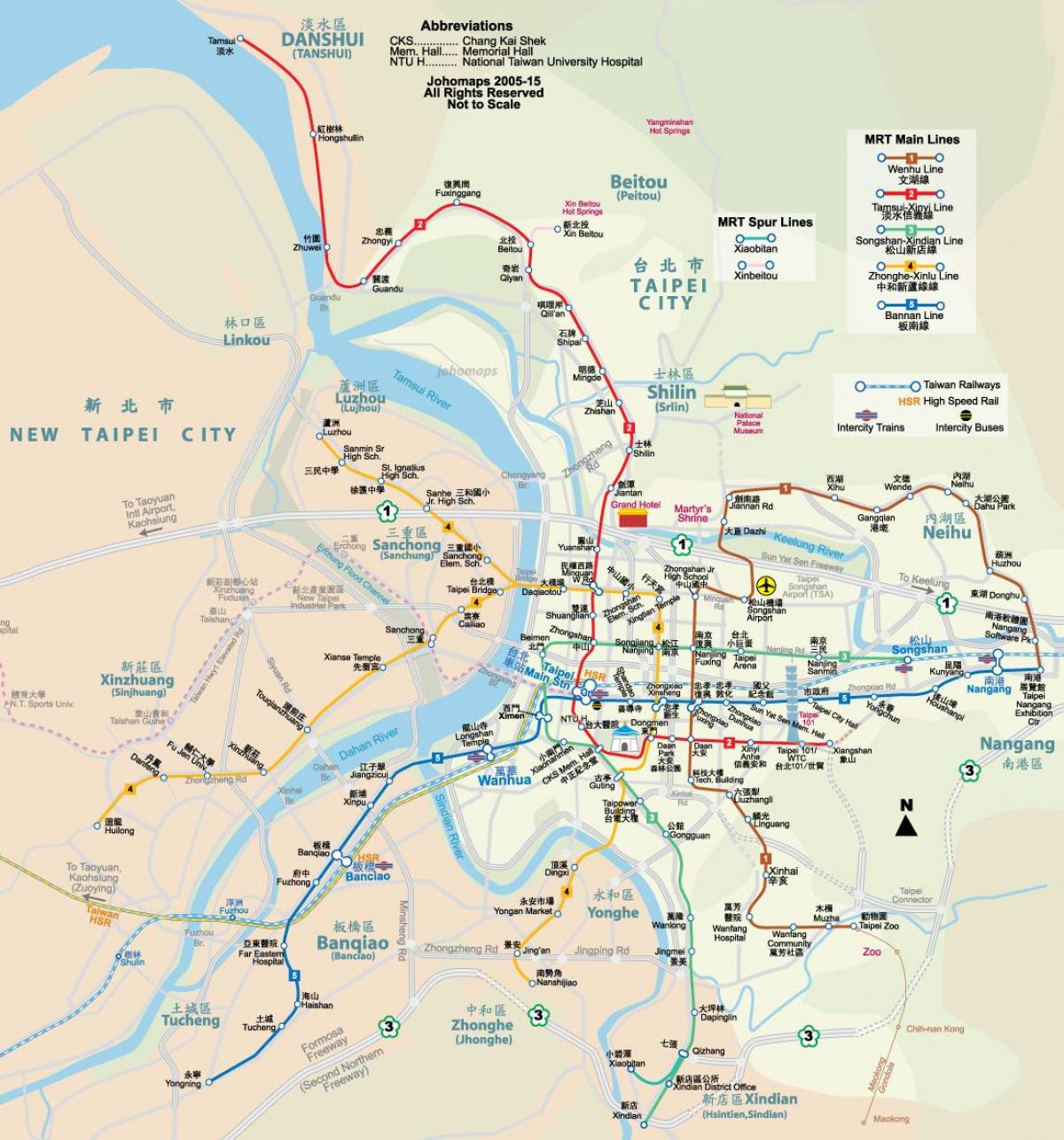 তাইওয়ান mrt স্টেশন মানচিত্র