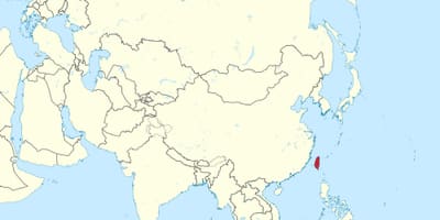 তাইওয়ান মানচিত্র এশিয়া
