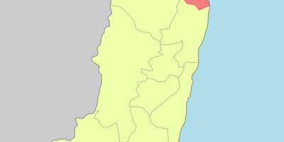 Map of hualien, তাইওয়ান