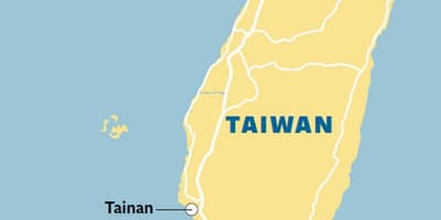 মানচিত্র tainan শহরের, তাইওয়ান